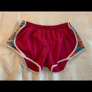 Pink Soffe Lined Running Shorts